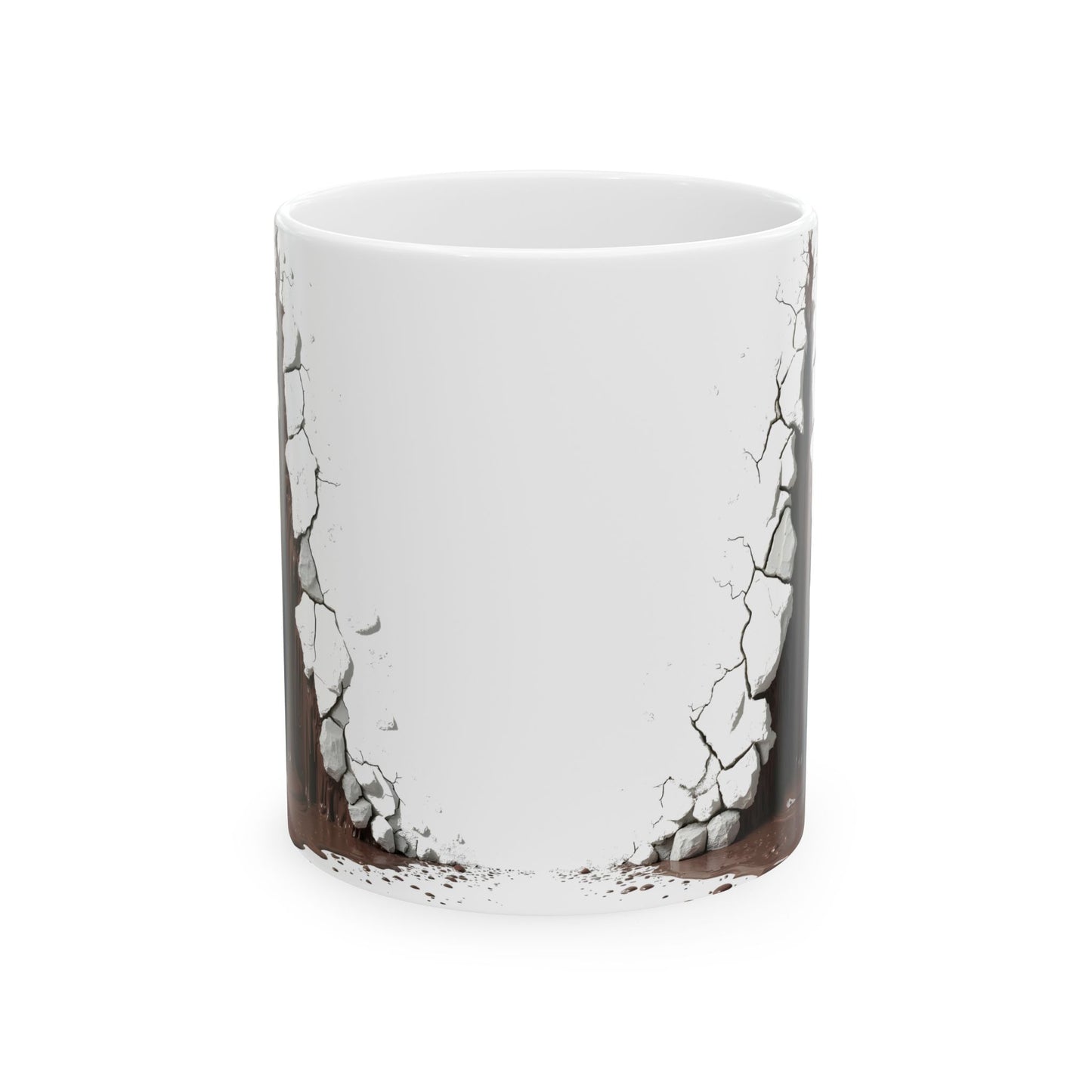 Unique Cracked  Ceramic Mug -  Home Decor, Coffee Enthusiasts