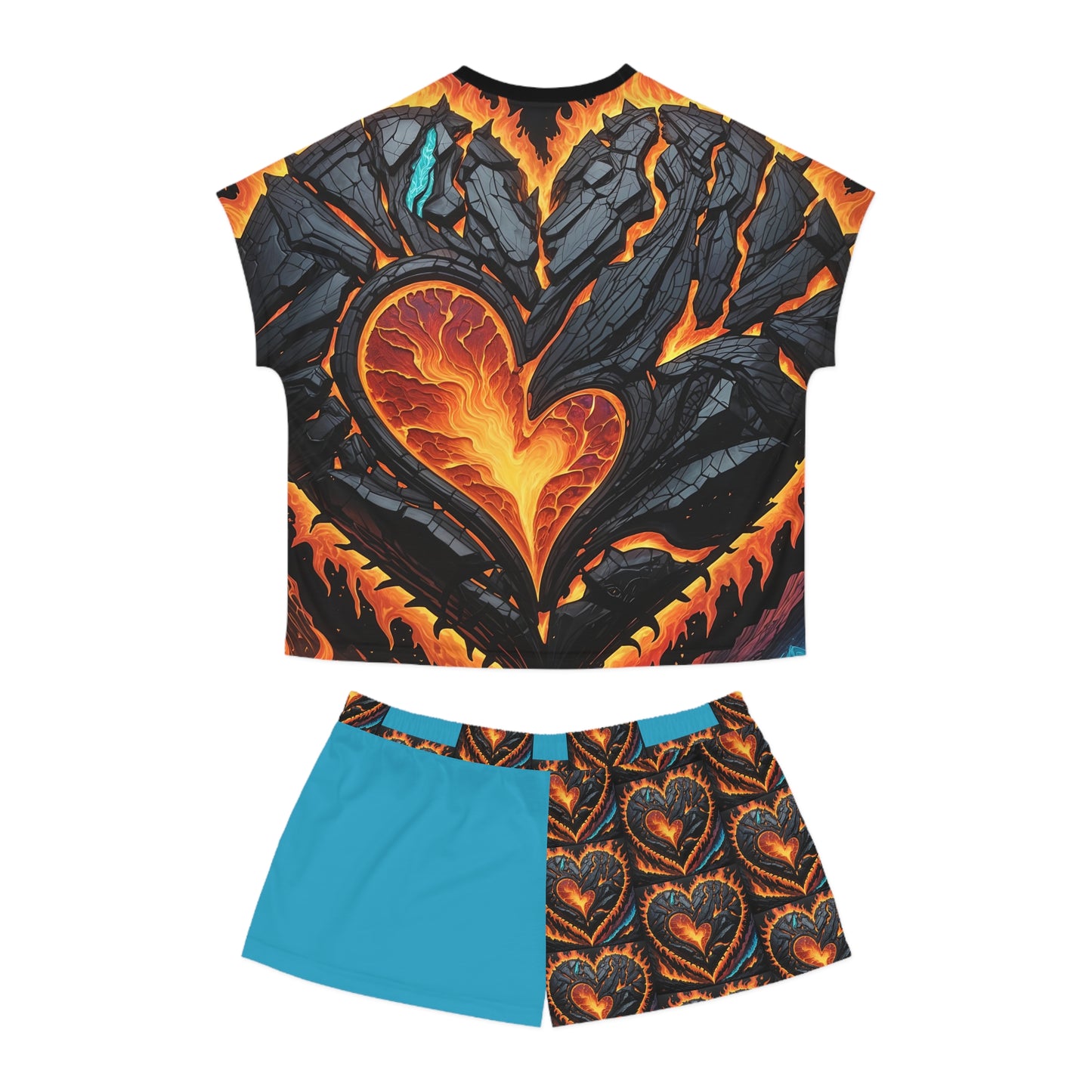 Women's Lava Heartz Short Pajama Set