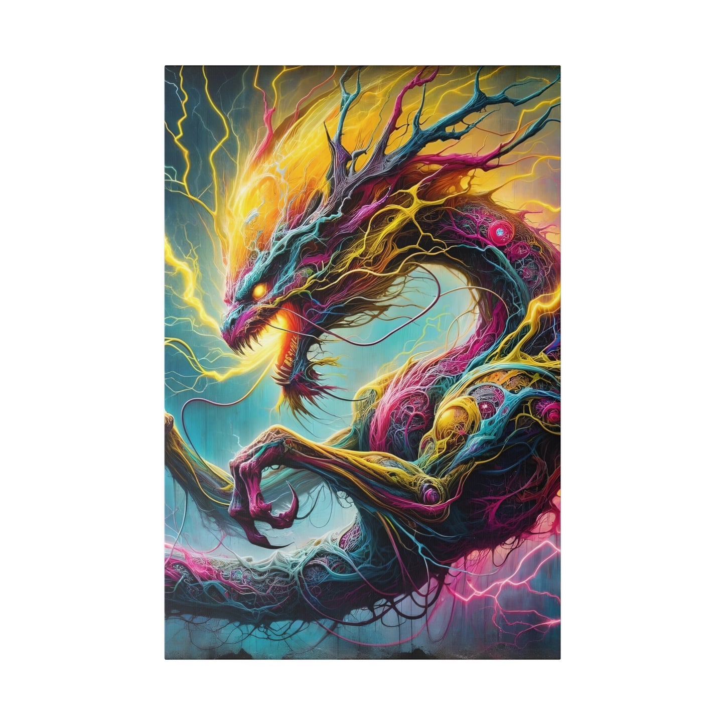 Dragonz Matte Canvas, Stretched, 0.75"