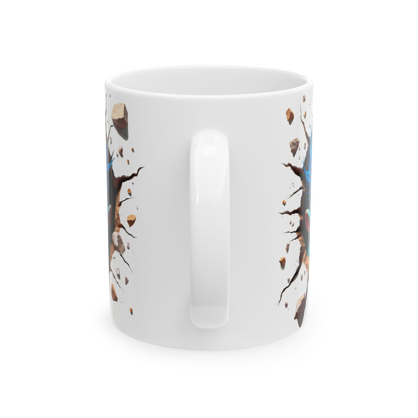 3D Exploding Monster Ceramic Mug - Fun Coffee Cup