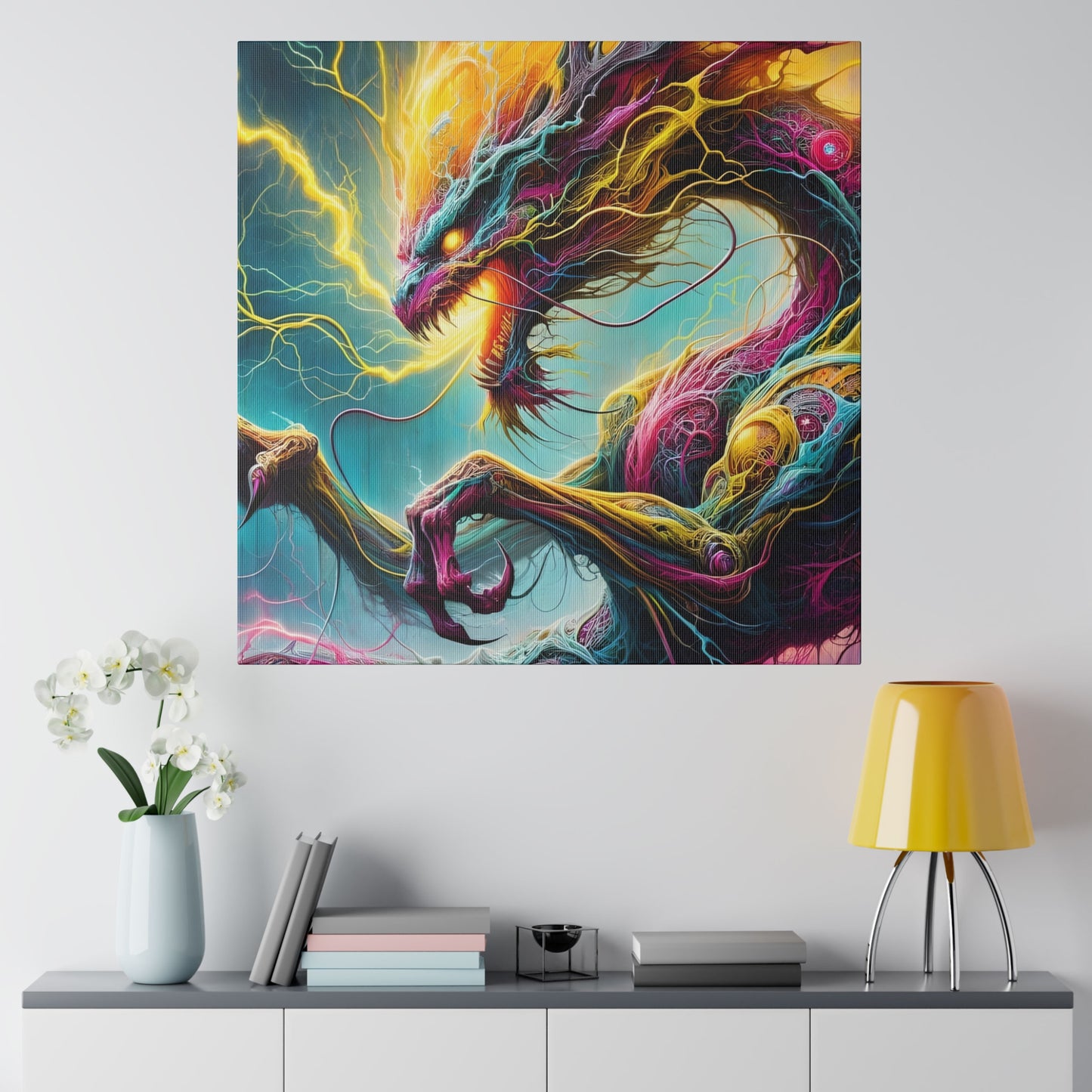 Dragonz Matte Canvas, Stretched, 0.75"