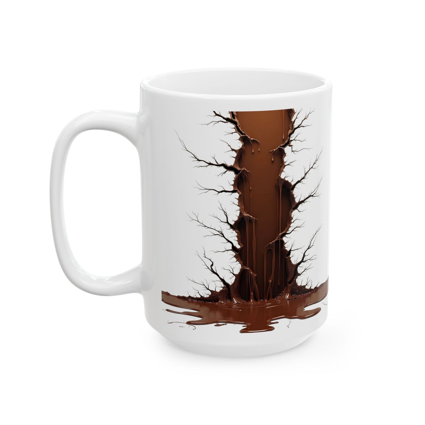 Cracked Ceramic Mug, Eco-Friendly Gift, Coffee Cup, Home Decor, Coffee Lover's Delight