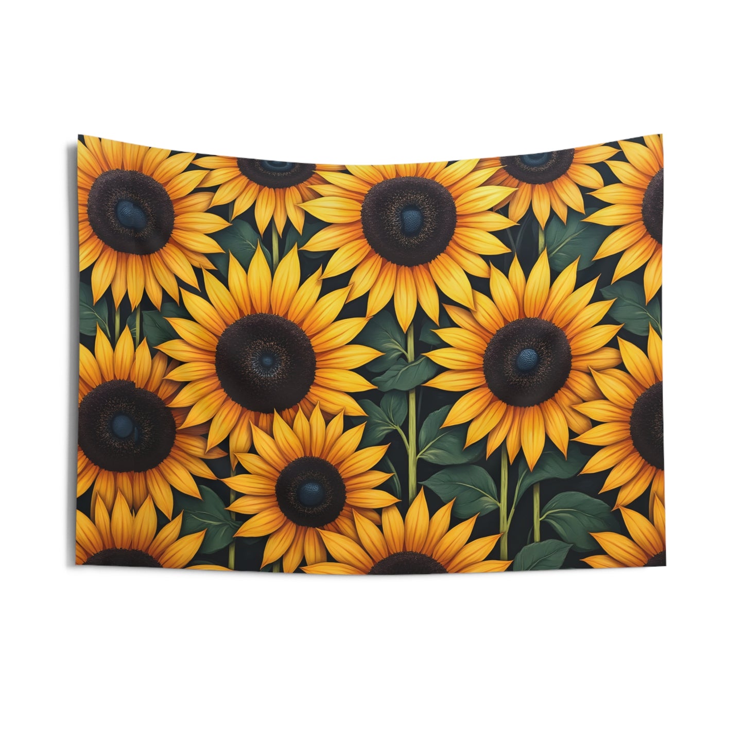 Sunflowerz Indoor Wall Tapestry, Boho Wall Art, Wall Hanging Tapestry, Aesthetic Accessories