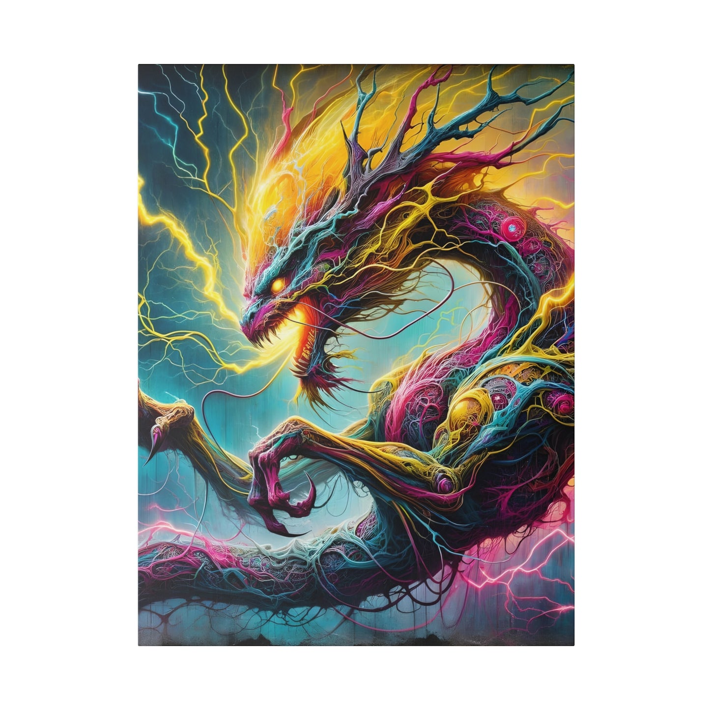 Dragonz Matte Canvas, Stretched, 0.75"