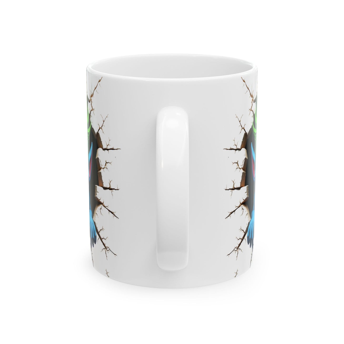 Unique Breaking Through Coffee Monster Mug