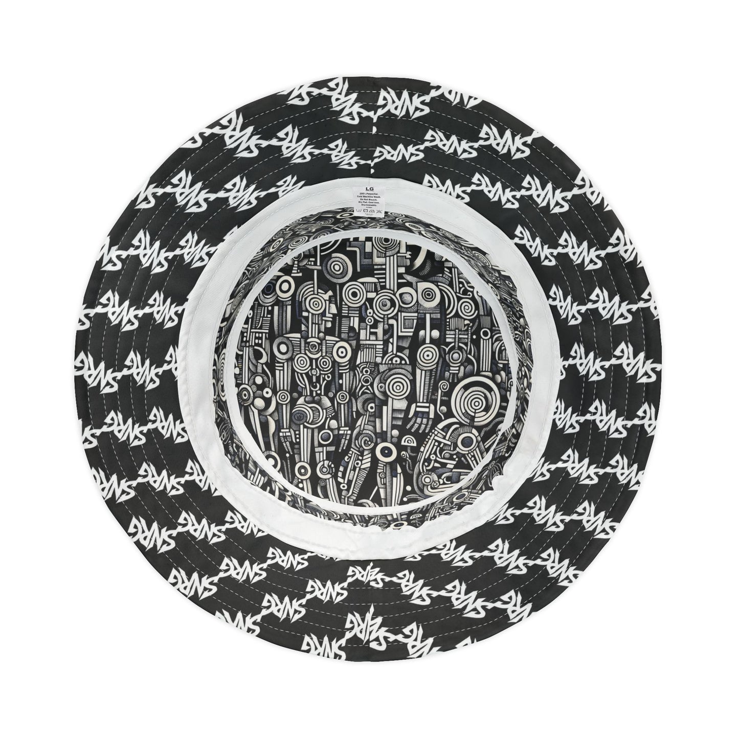 SNRG Robotz Bucket Hat, Unique Streetwear Cap, Hip Hop Headwear,  Fashion Accessory, Trendy Hat