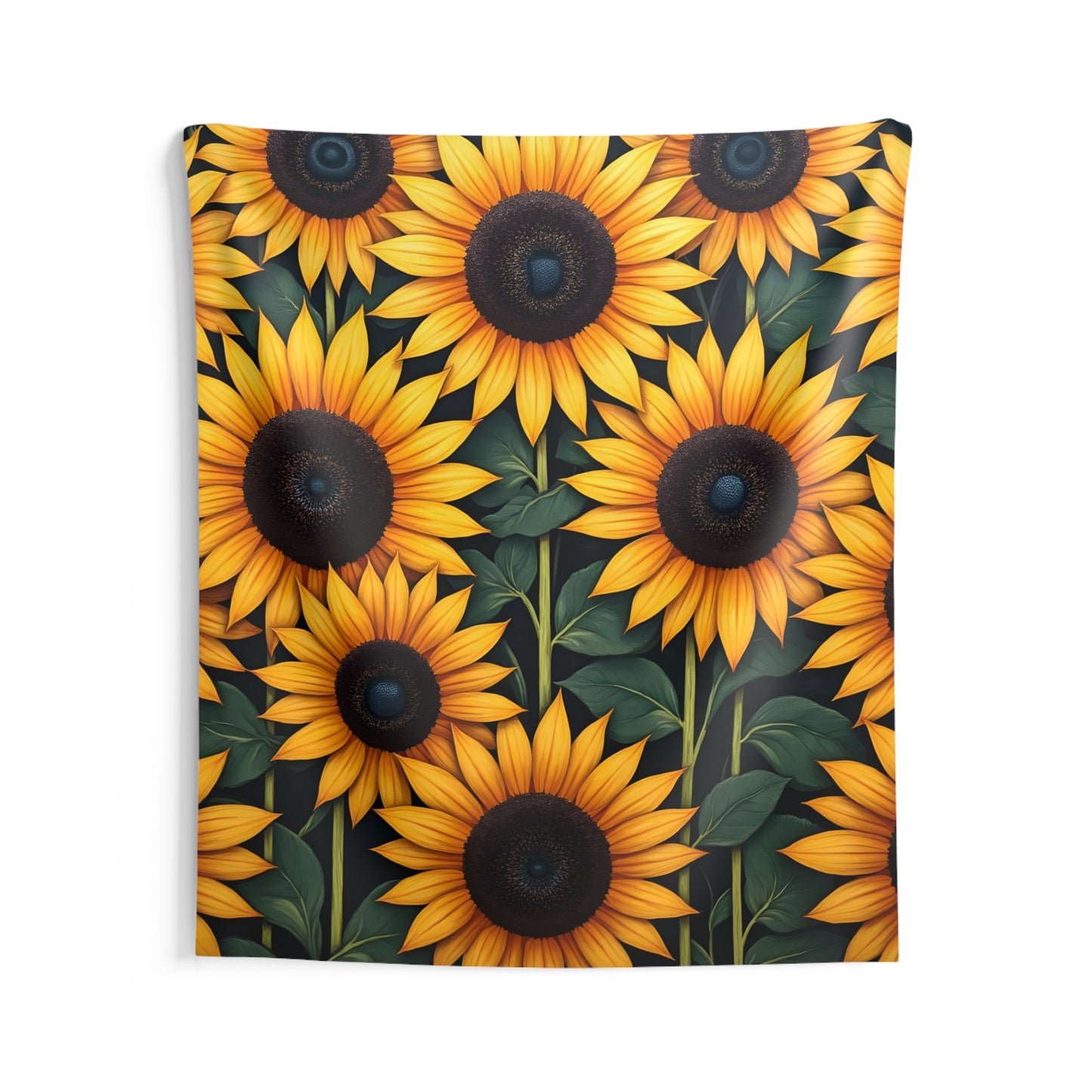 Sunflowerz Indoor Wall Tapestry, Boho Wall Art, Wall Hanging Tapestry, Aesthetic Accessories