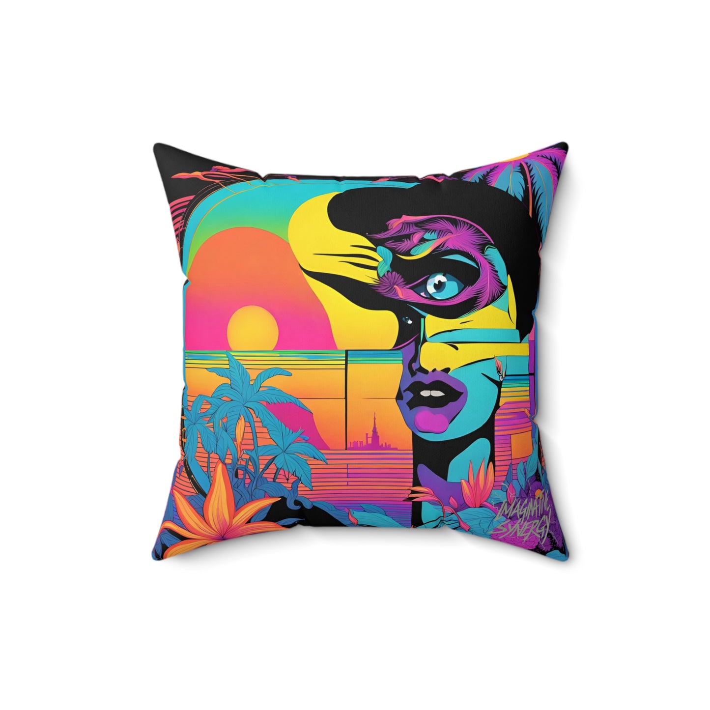 Sunsplash Square Pillow