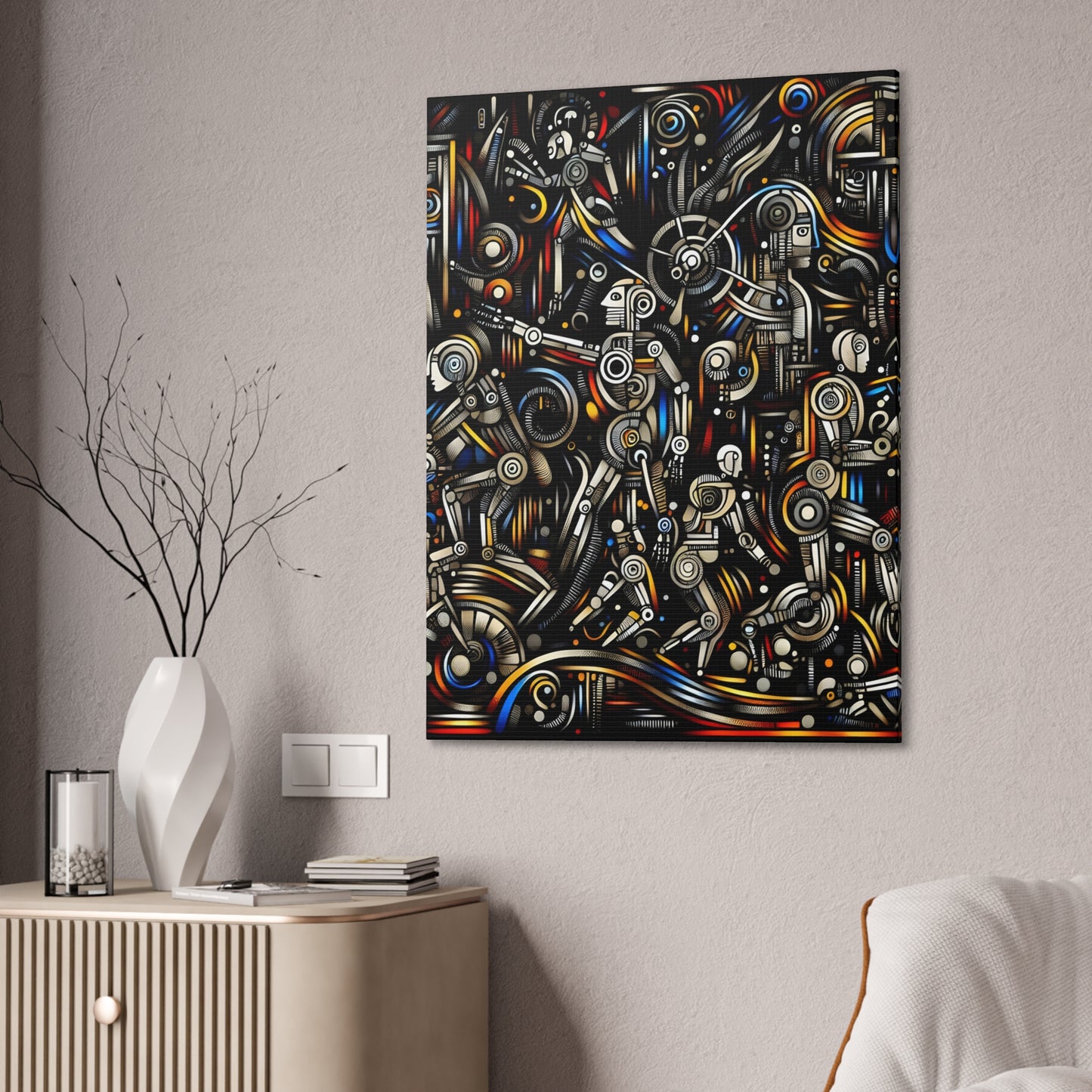 Robotz Canvas Stretched 0.75" Wall Art