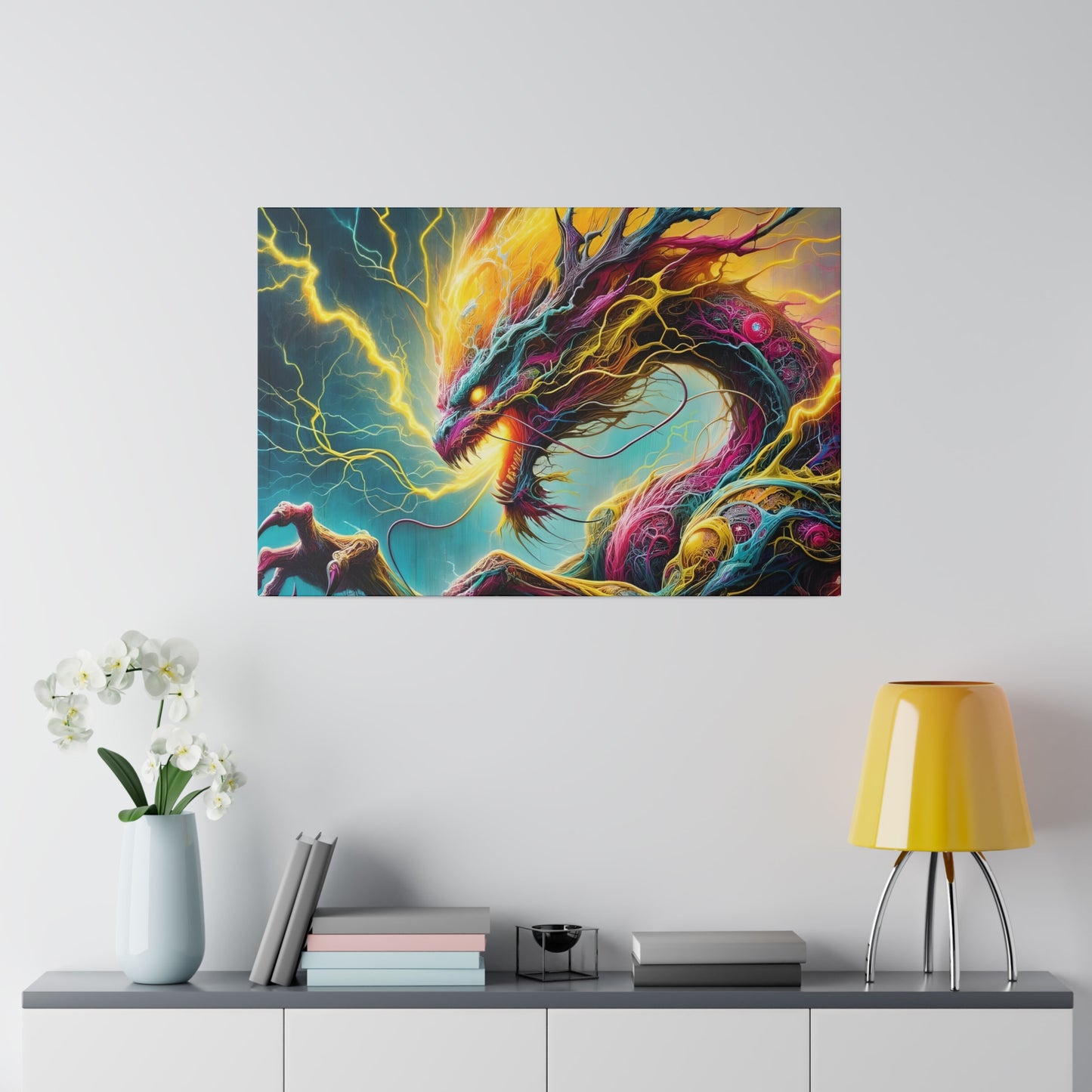 Dragonz Matte Canvas, Stretched, 0.75"