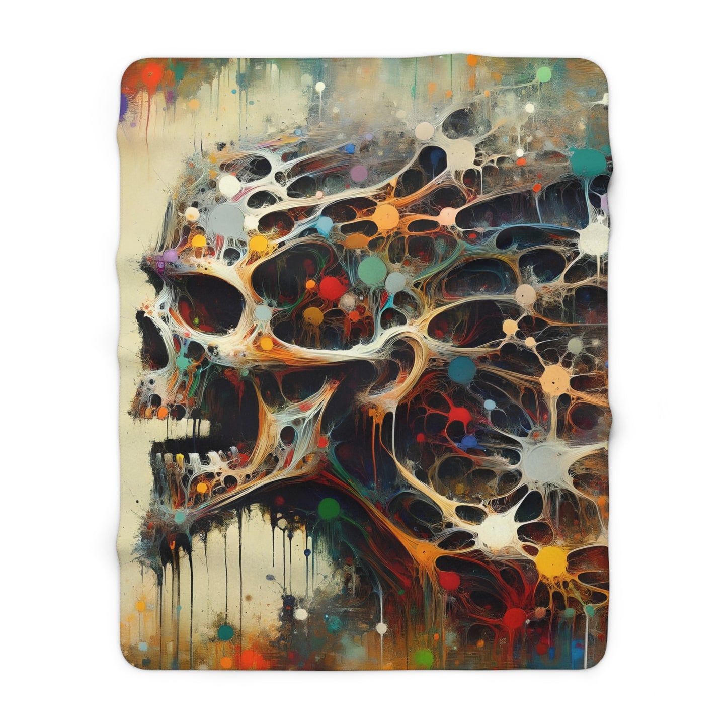 Neural Zombie Sherpa Fleece Blanket