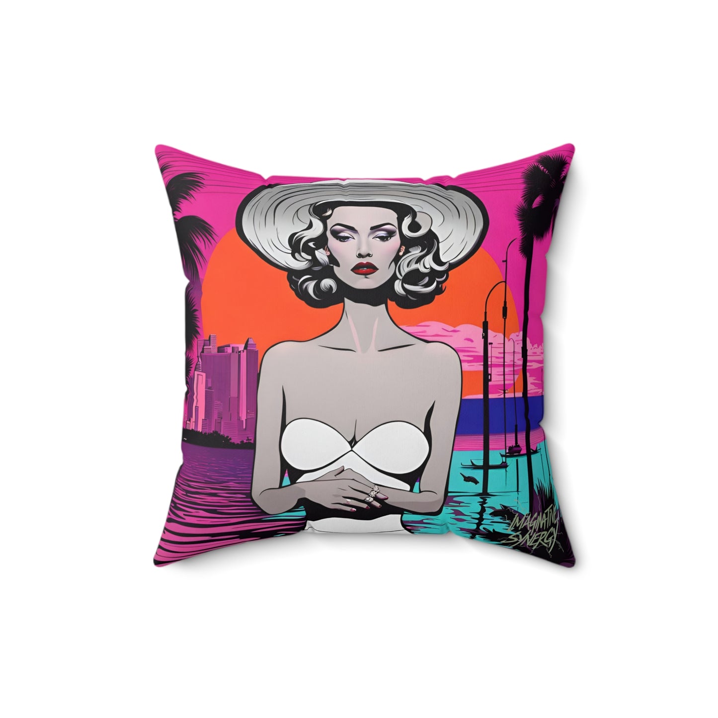 Sunsplash Square Pillow