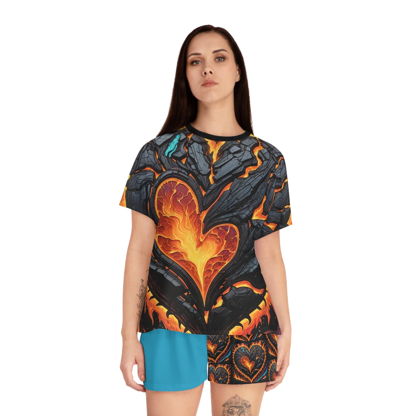 Women's Lava Heartz Short Pajama Set