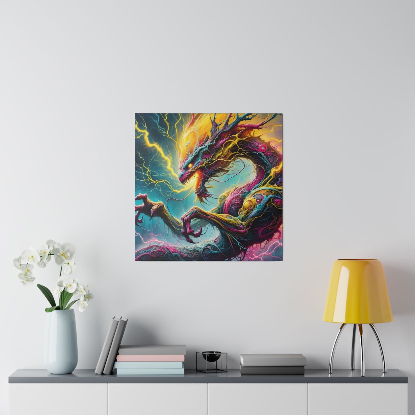 Dragonz Matte Canvas, Stretched, 0.75"