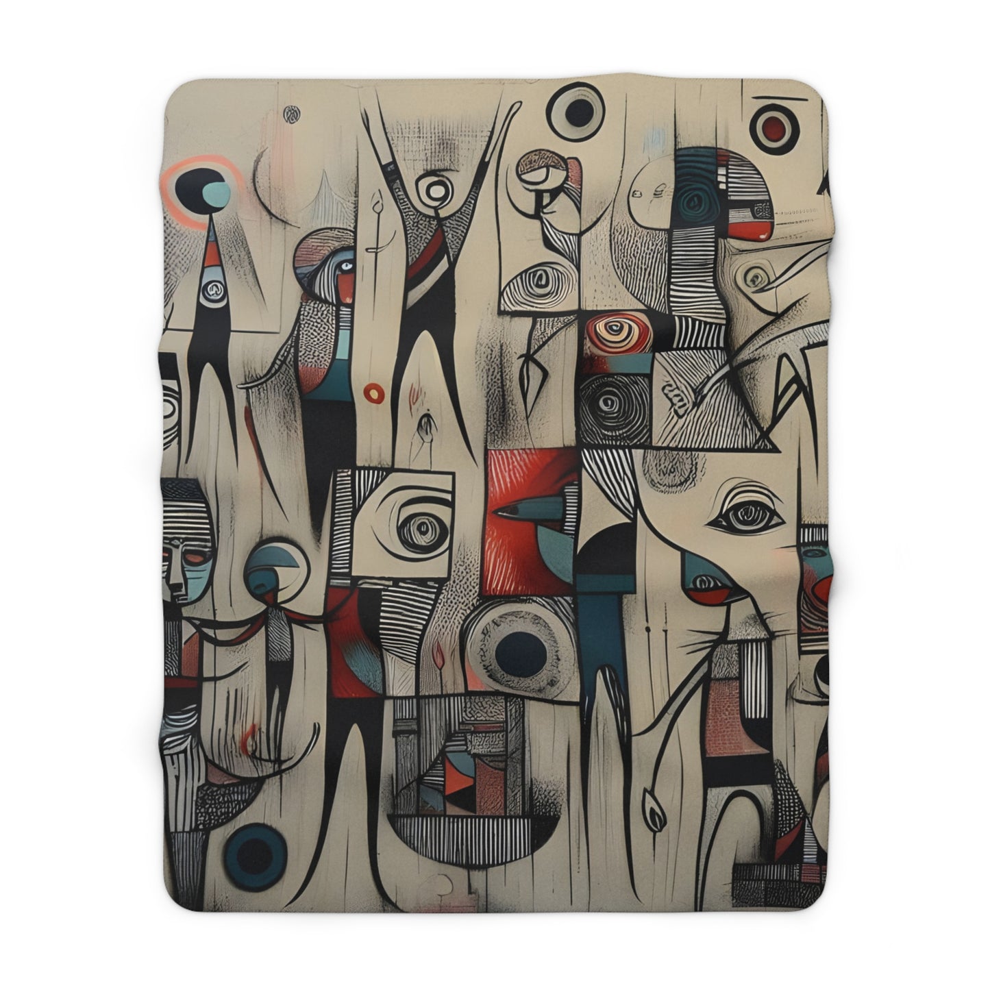 Abstractz Sherpa Fleece Blanket, Thick & Soft Plush Blanket