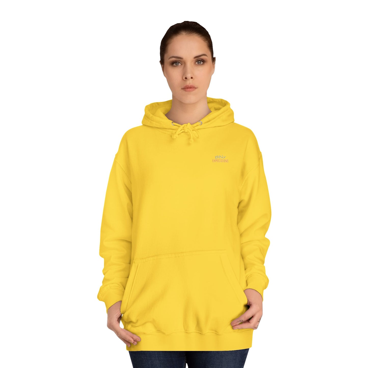 SNRG Unisex Hoodie - Defy Expectations, Sweatshirt, Hooded Jacket, Casual Pullover, Trendy Apparel, Outerwear, Hoodie