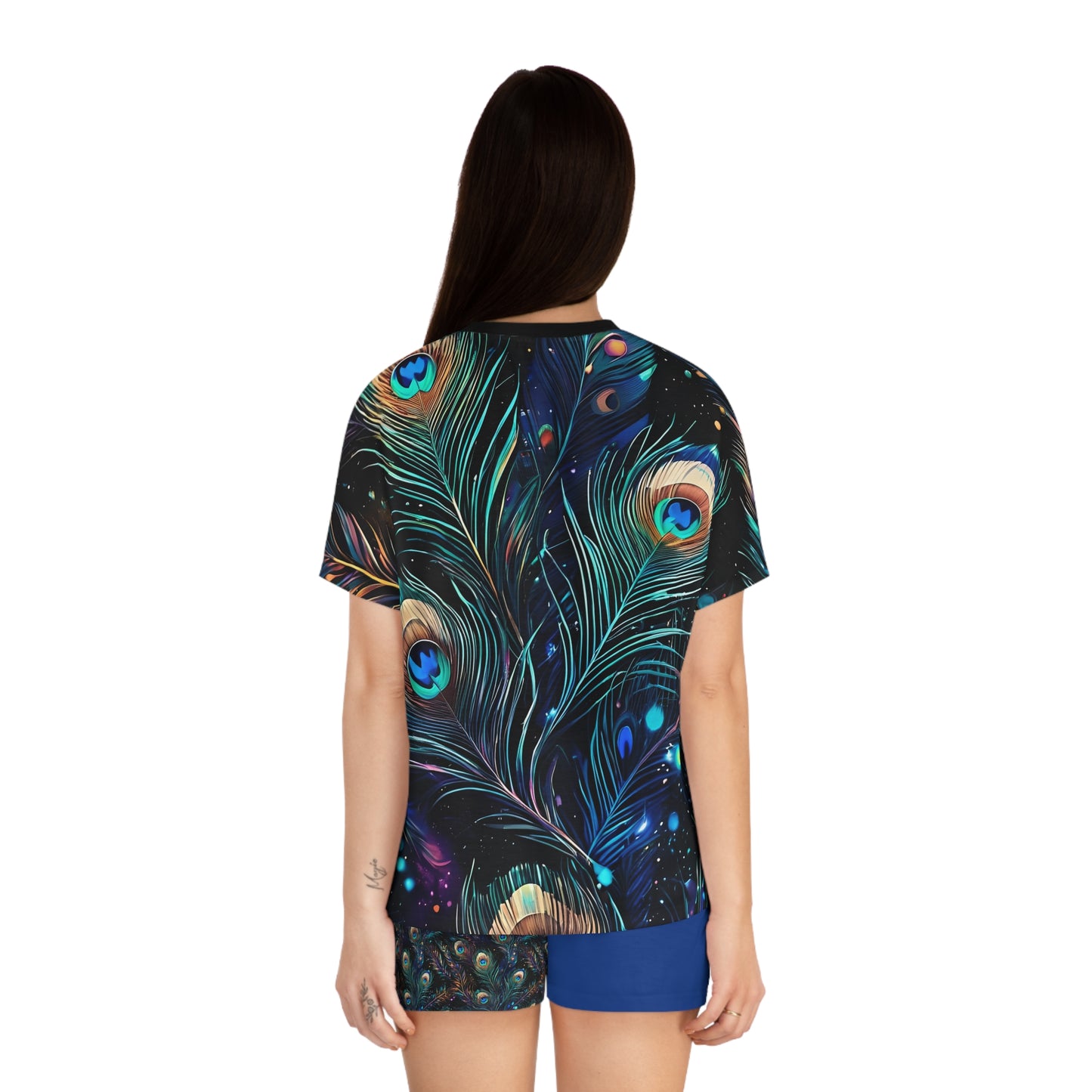 Women's Peacock Short Pajama Set