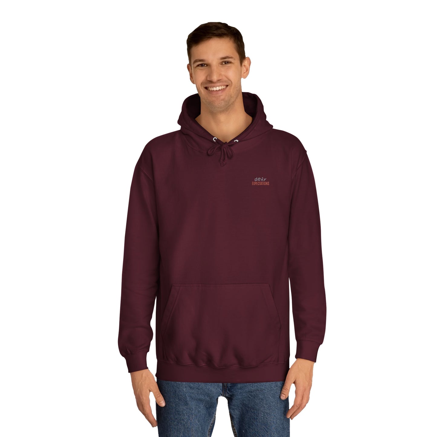 SNRG Unisex Hoodie - Defy Expectations, Sweatshirt, Hooded Jacket, Casual Pullover, Trendy Apparel, Outerwear, Hoodie