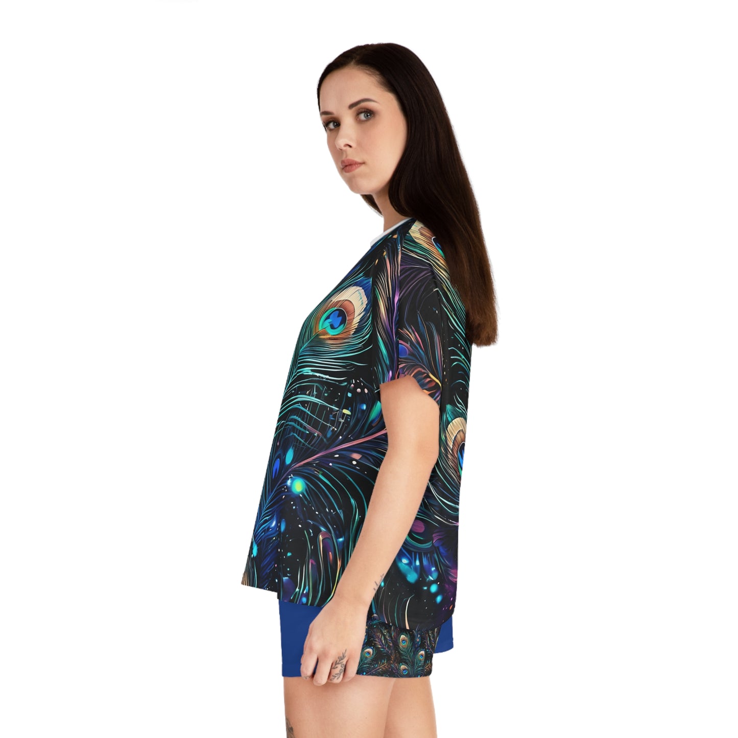 Women's Peacock Short Pajama Set