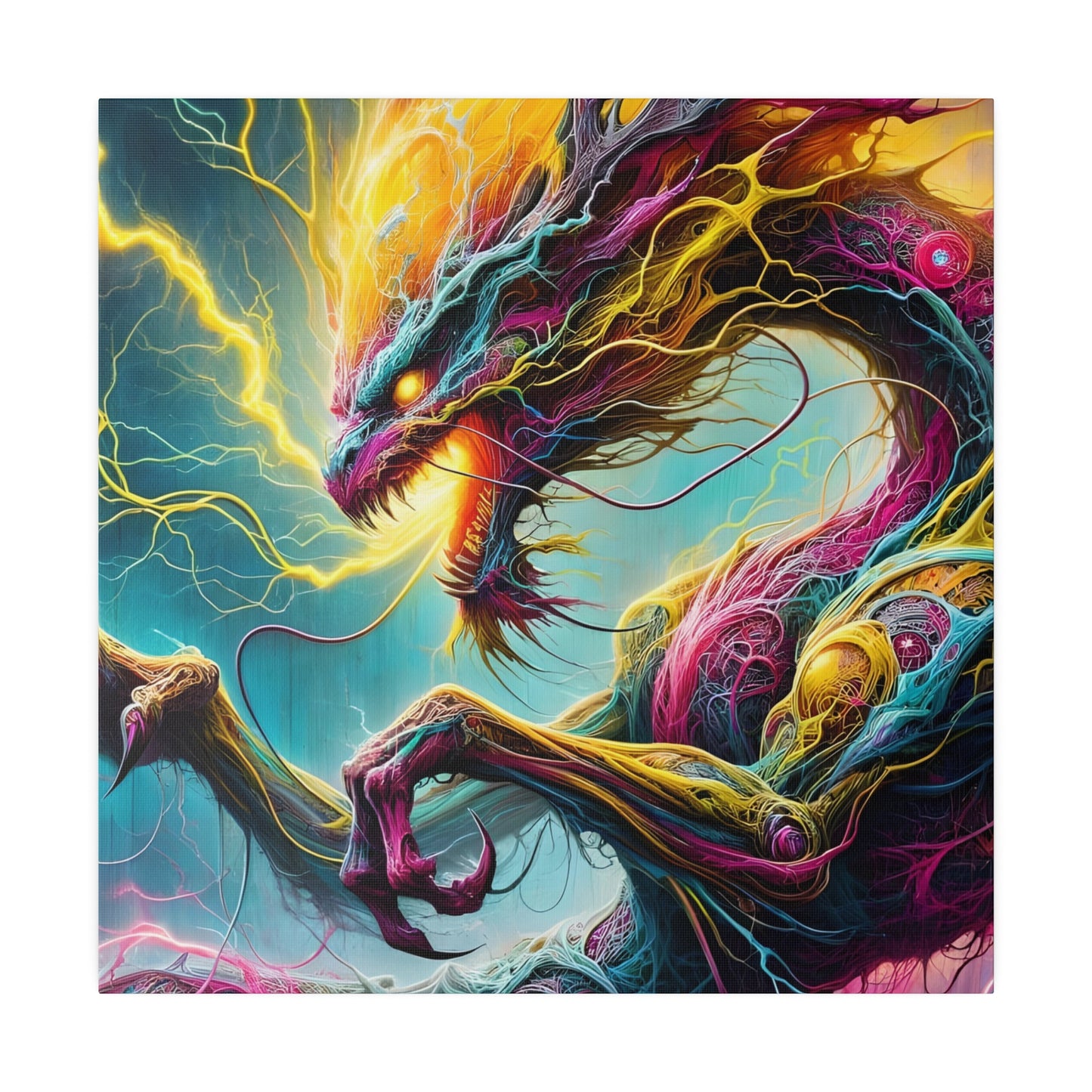 Dragonz Matte Canvas, Stretched, 0.75"