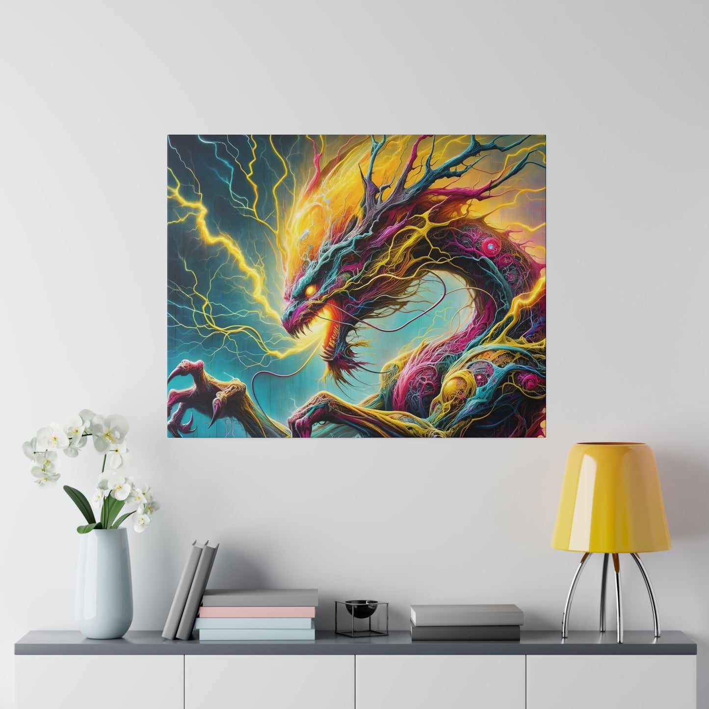 Dragonz Matte Canvas, Stretched, 0.75"