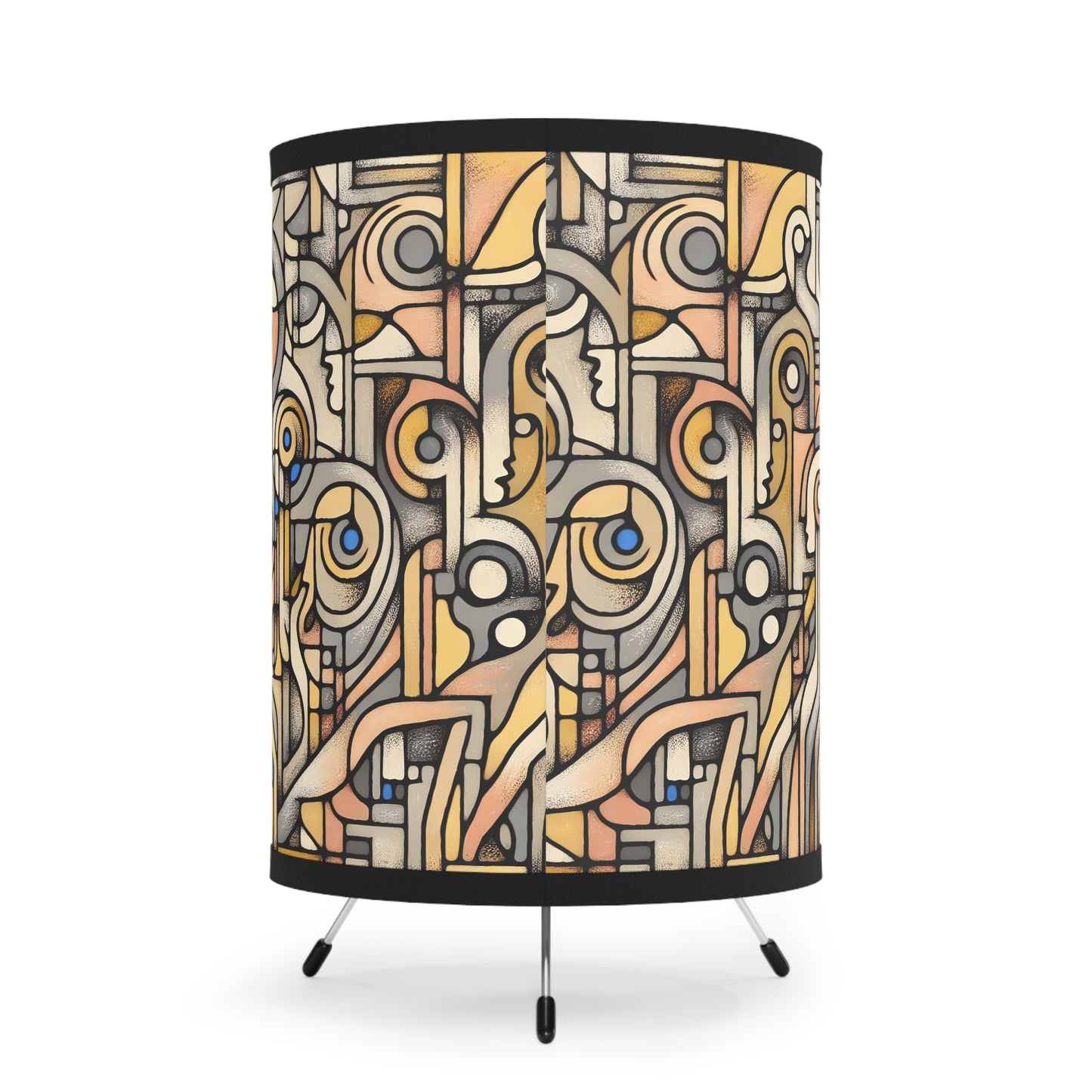 Unity Tripod Lamp, Artistic Decor, Bohemian Home Lighting, Unique Gift for Art Lovers