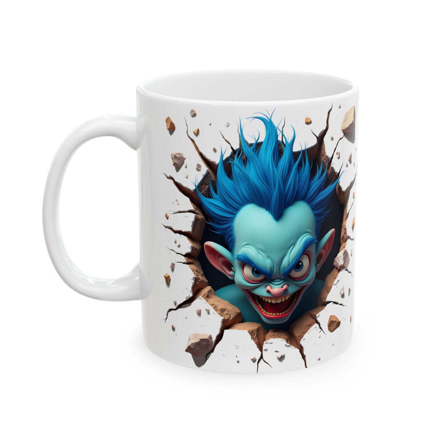 3D Exploding Monster Ceramic Mug - Fun Coffee Cup