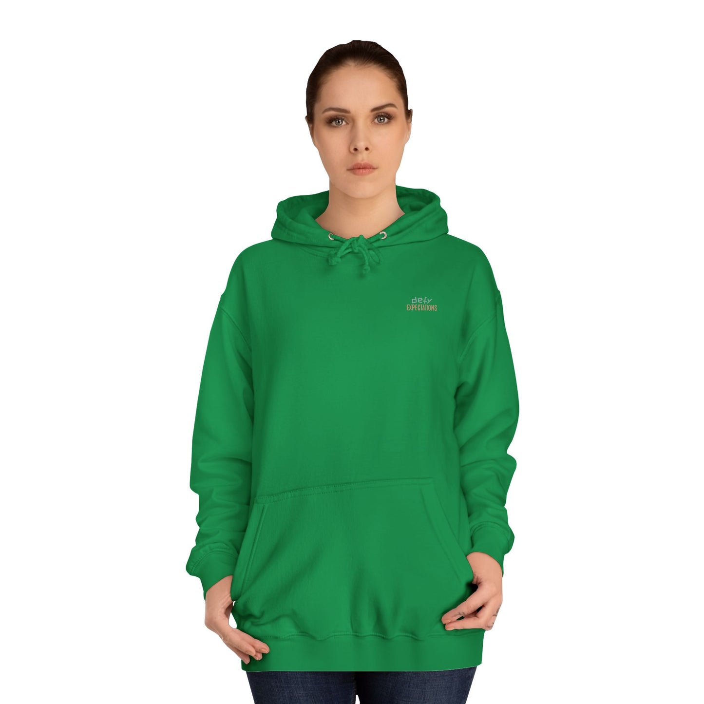 SNRG Unisex Hoodie - Defy Expectations, Sweatshirt, Hooded Jacket, Casual Pullover, Trendy Apparel, Outerwear, Hoodie