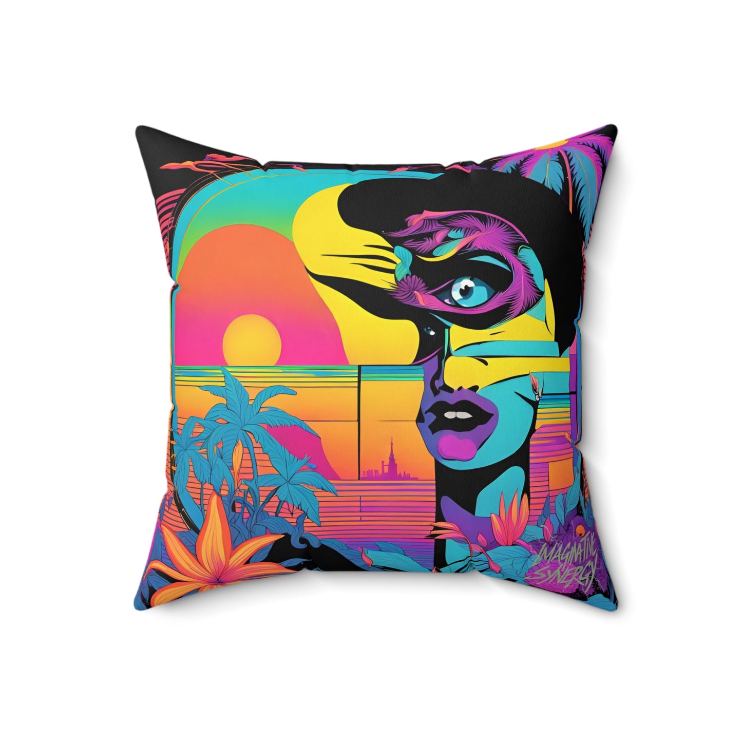 Sunsplash Square Pillow