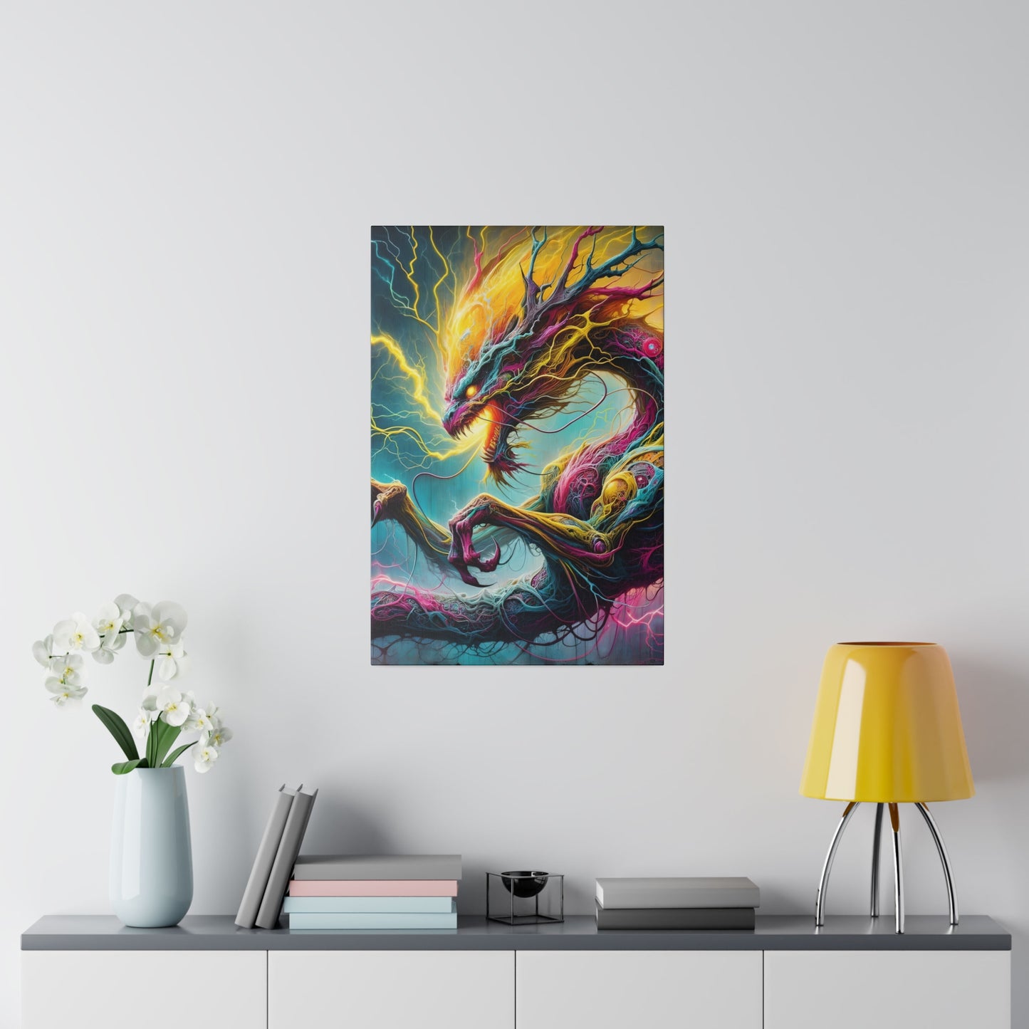 Dragonz Matte Canvas, Stretched, 0.75"