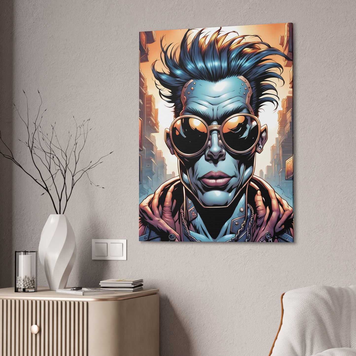 Punkz Canvas Stretched, 0.75"