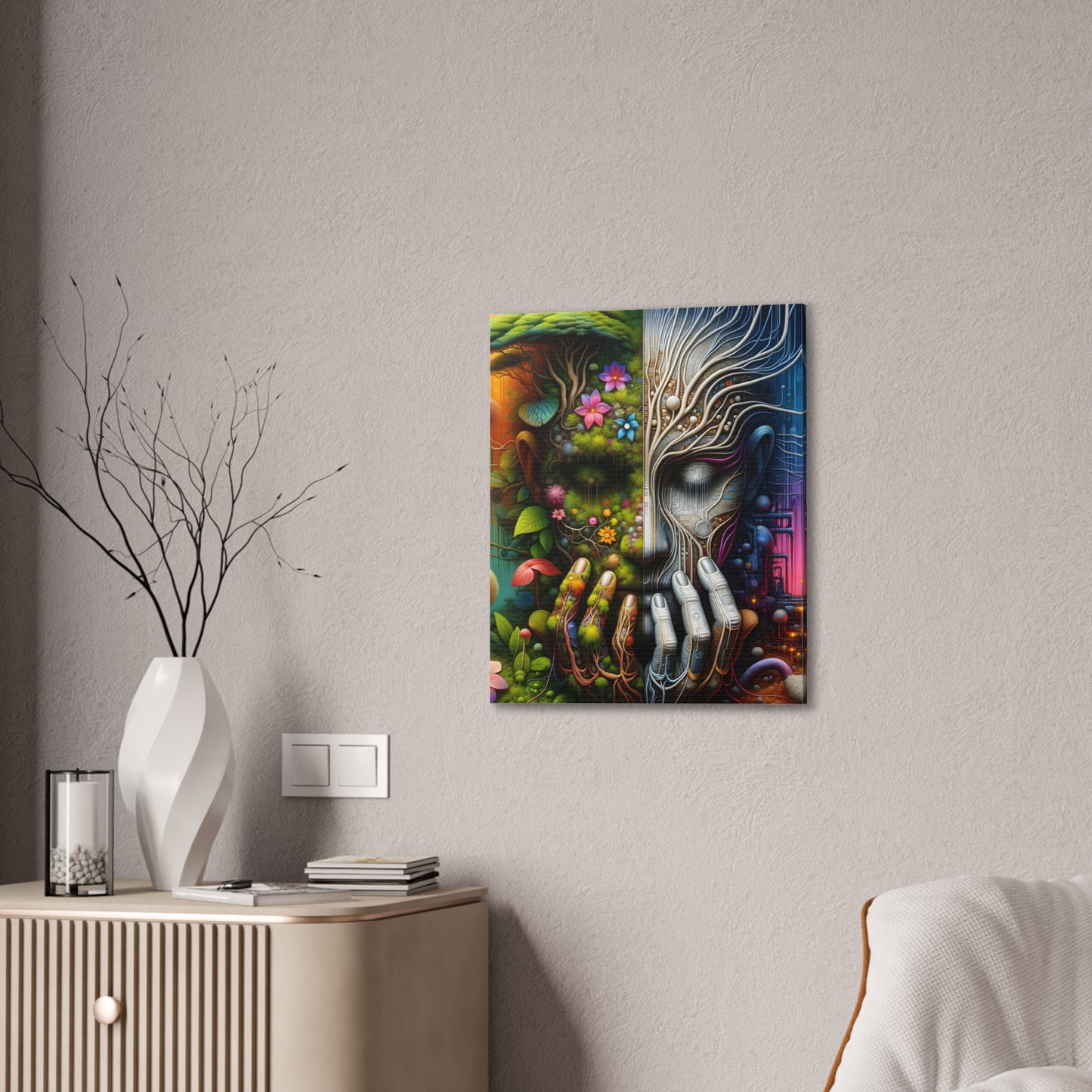 Duality Canvas Art - Stunning Stretched Wall Decor
