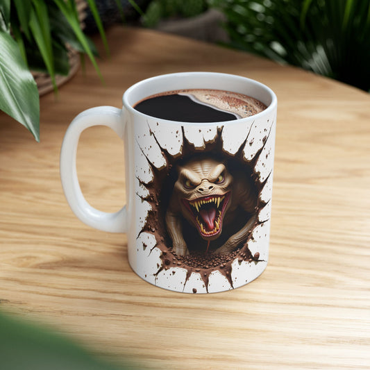 Unique Coffee Monster Ceramic Mug | 11oz & 15oz | Perfect Gift for Coffee Lovers