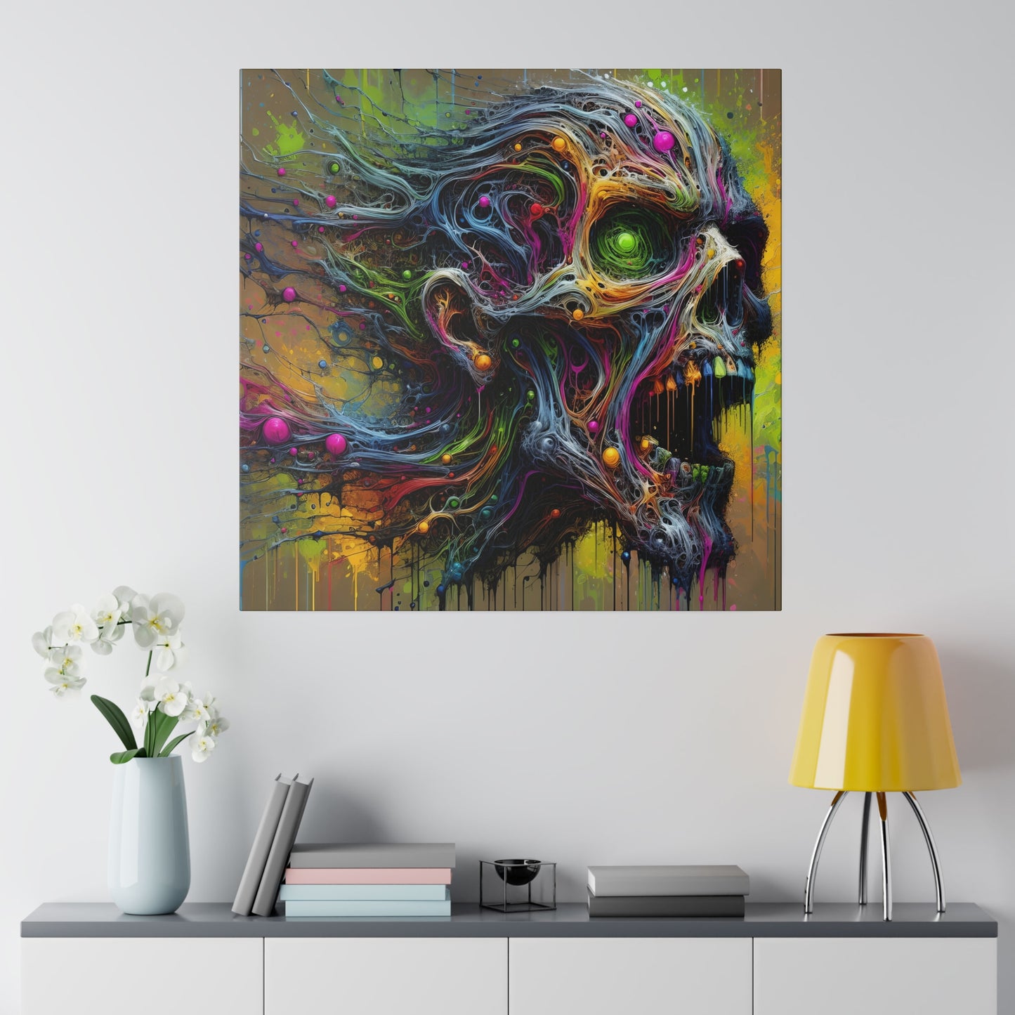 Neural Zombie Matte Canvas, Stretched, 0.75"