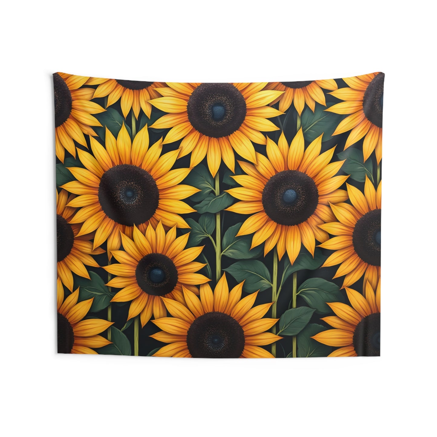 Sunflowerz Indoor Wall Tapestry, Boho Wall Art, Wall Hanging Tapestry, Aesthetic Accessories