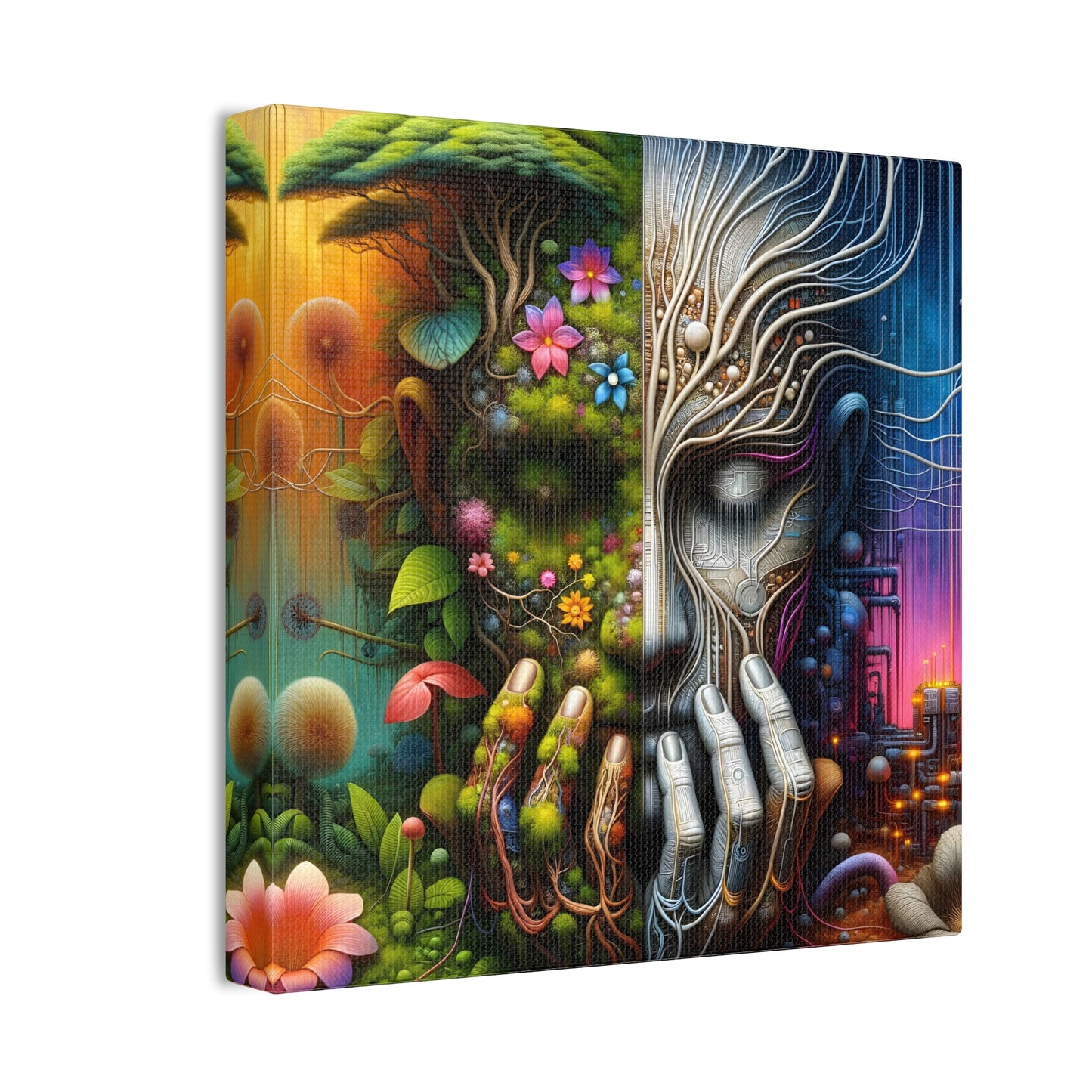Duality Canvas Art - Stunning Stretched Wall Decor