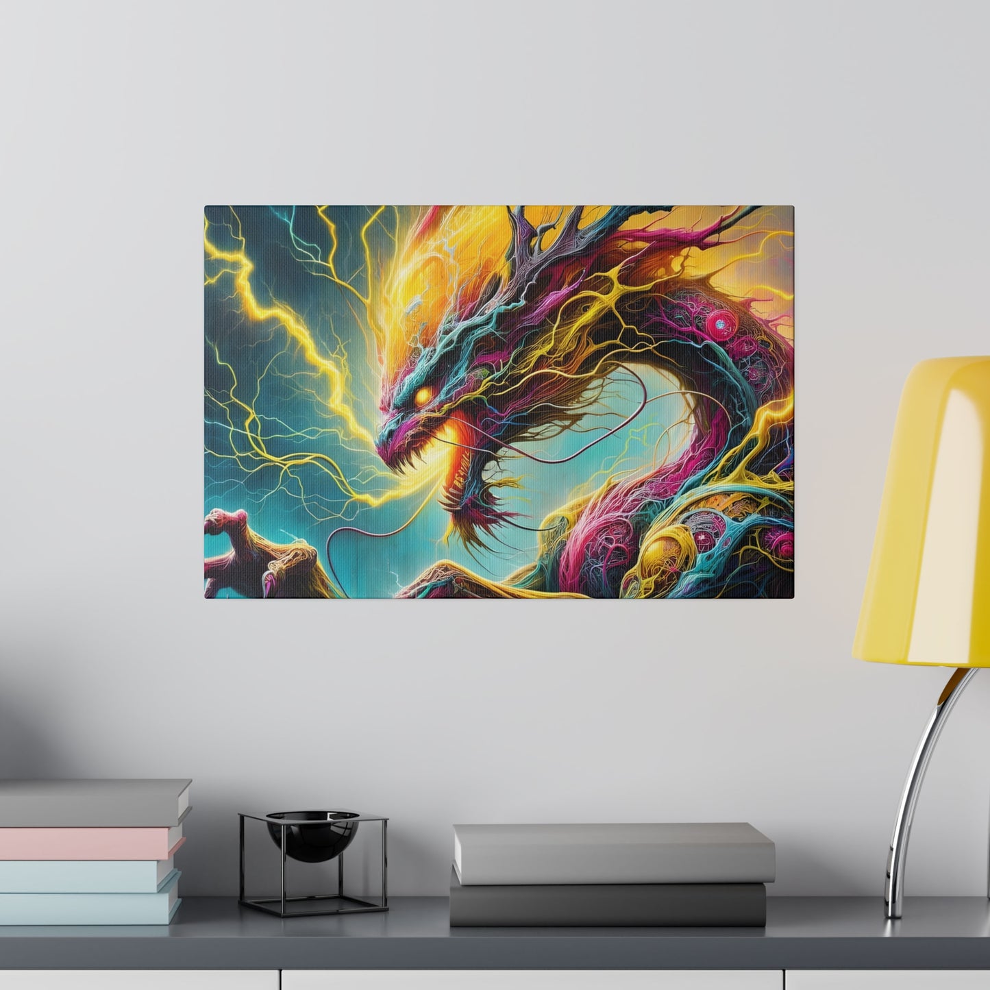 Dragonz Matte Canvas, Stretched, 0.75"