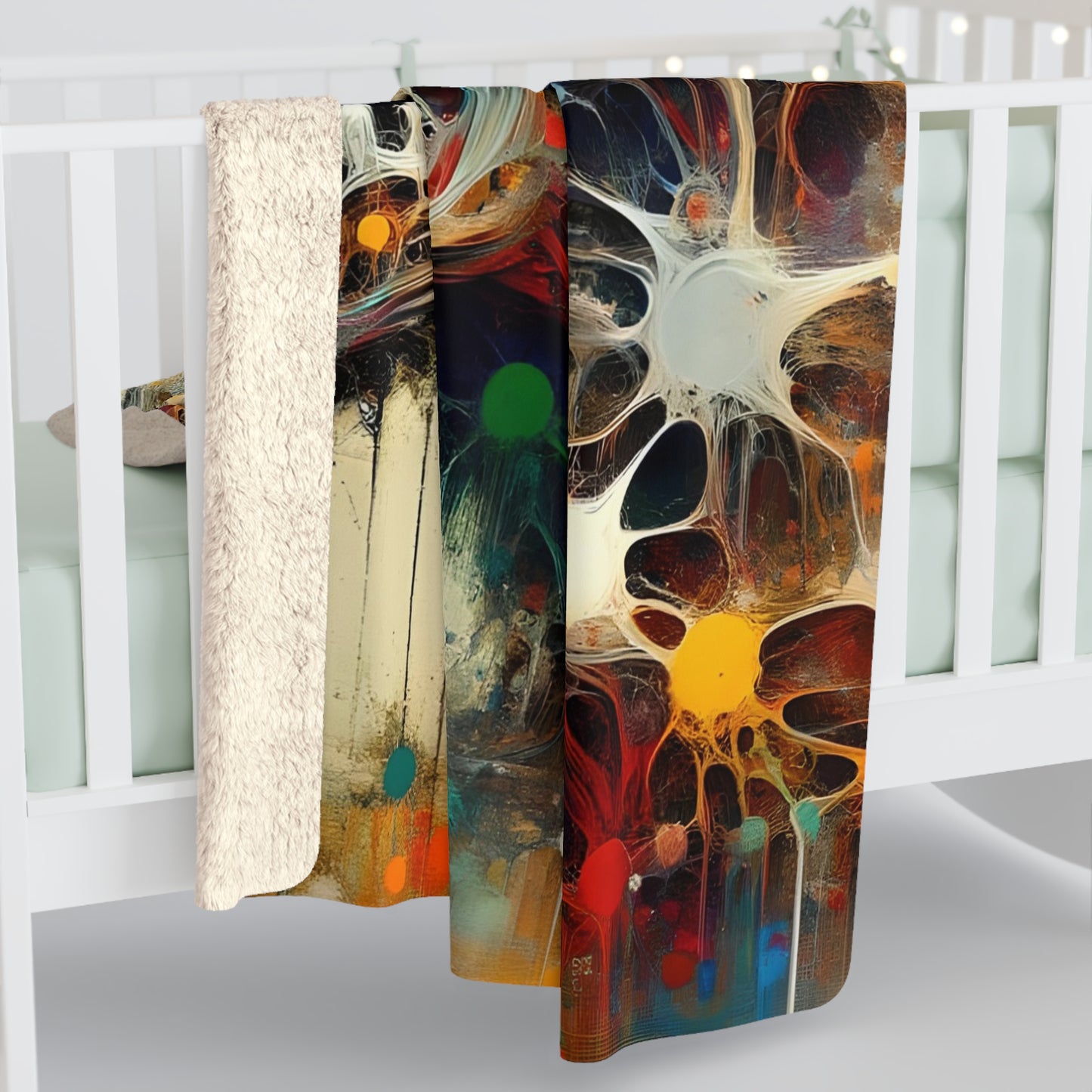 Neural Zombie Sherpa Fleece Blanket