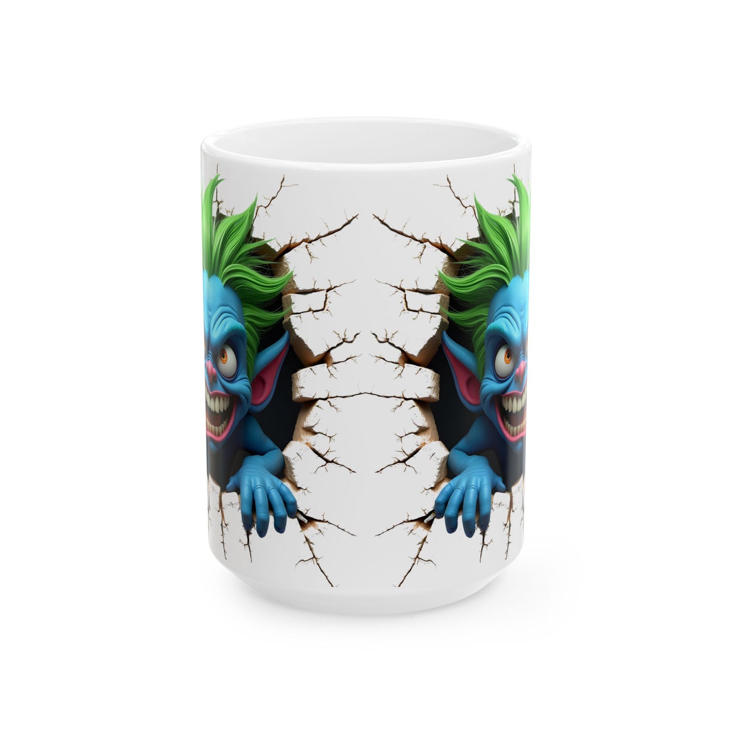 Unique Breaking Through Coffee Monster Mug