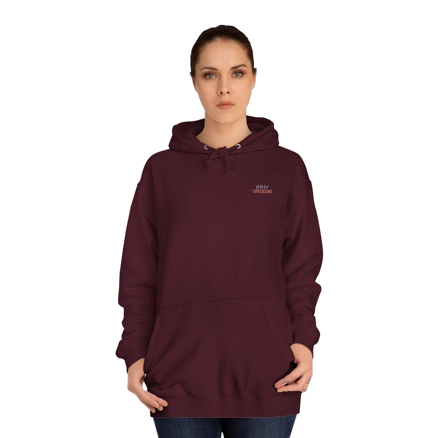 SNRG Unisex Hoodie - Defy Expectations, Sweatshirt, Hooded Jacket, Casual Pullover, Trendy Apparel, Outerwear, Hoodie