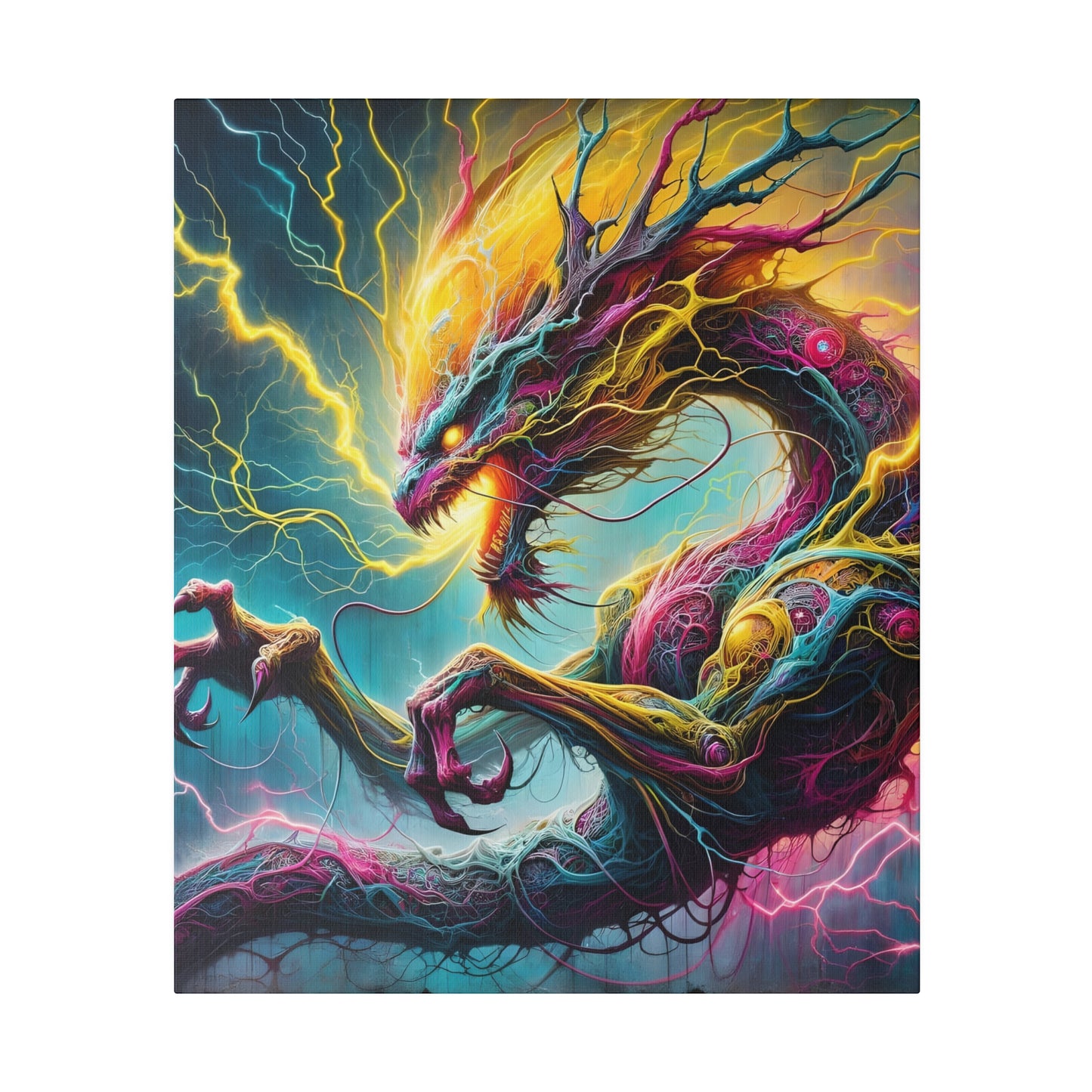 Dragonz Matte Canvas, Stretched, 0.75"