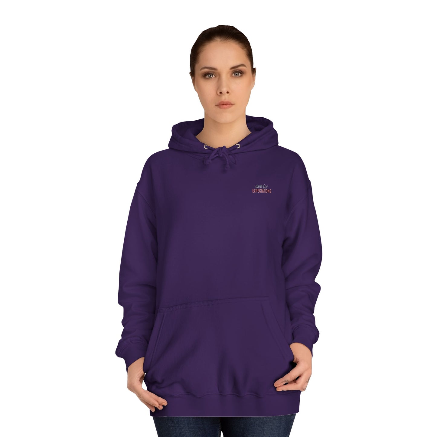SNRG Unisex Hoodie - Defy Expectations, Sweatshirt, Hooded Jacket, Casual Pullover, Trendy Apparel, Outerwear, Hoodie