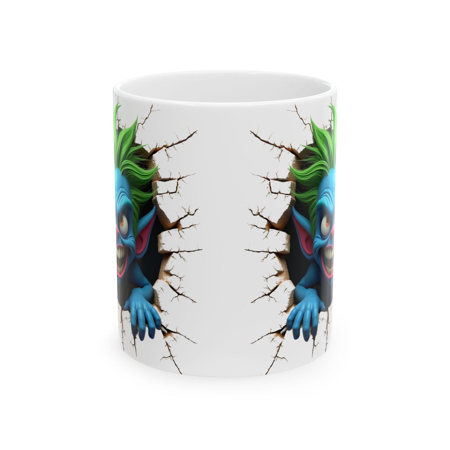 Unique Breaking Through Coffee Monster Mug