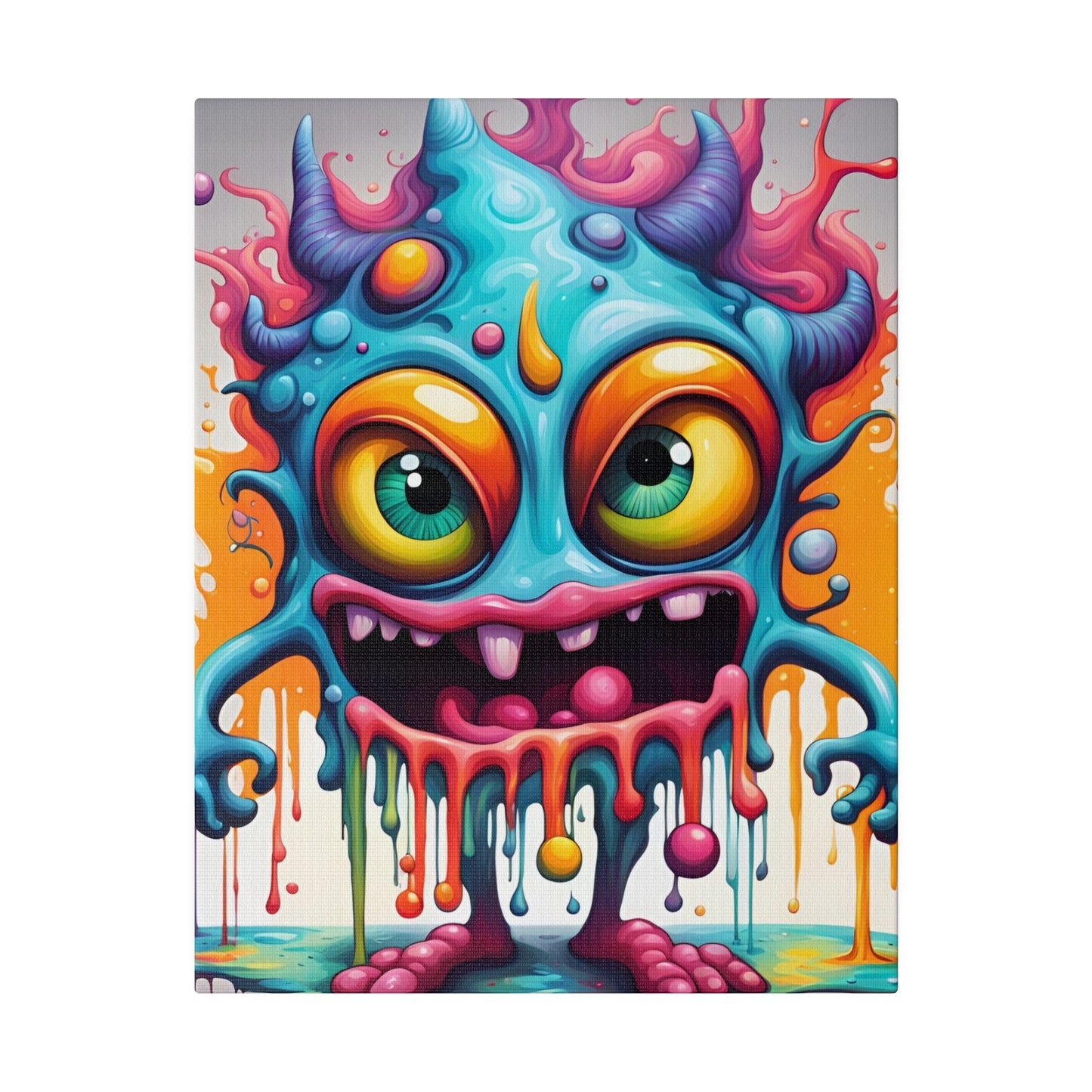 Wacky Splatz Matte Canvas, Stretched, 0.75"