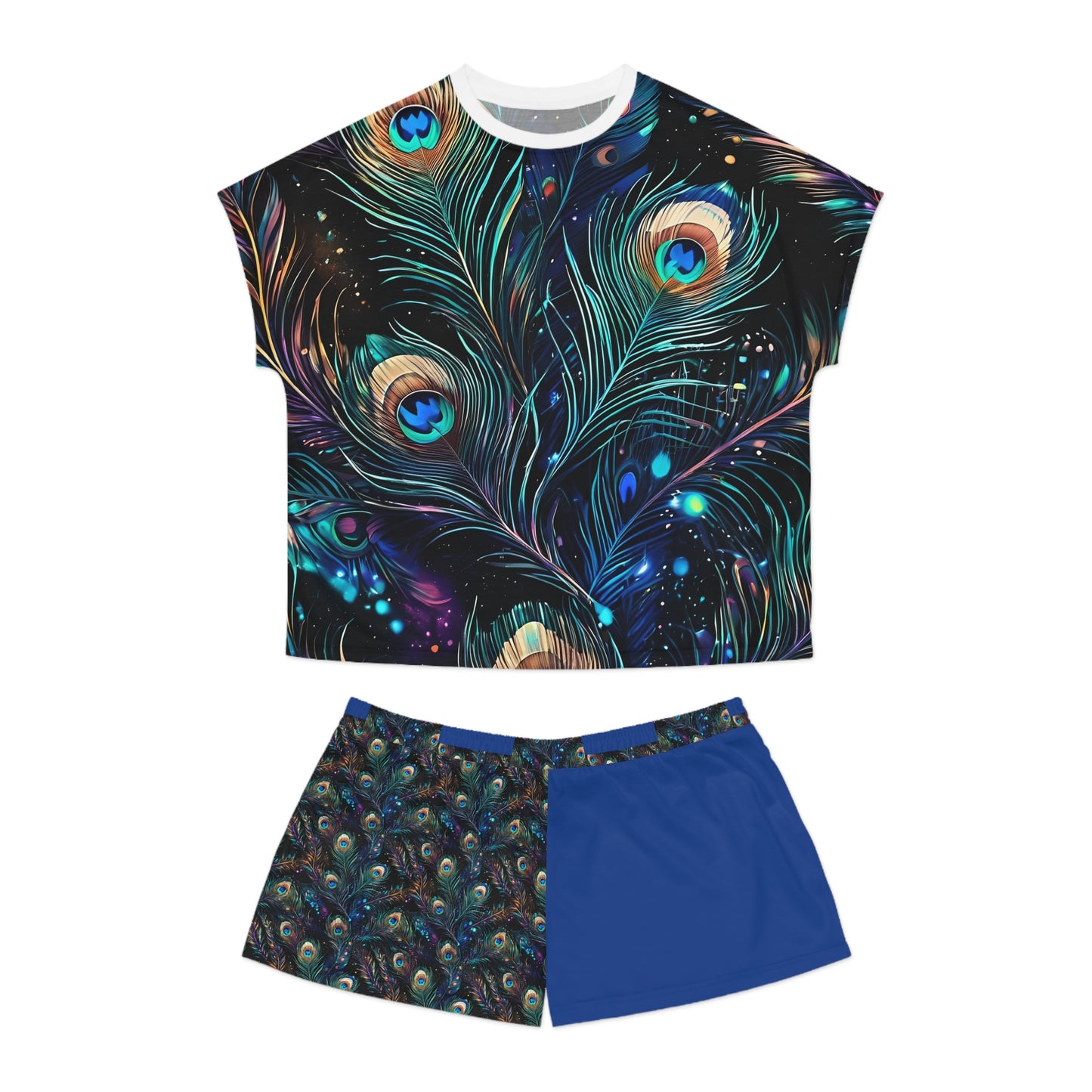 Women's Peacock Short Pajama Set
