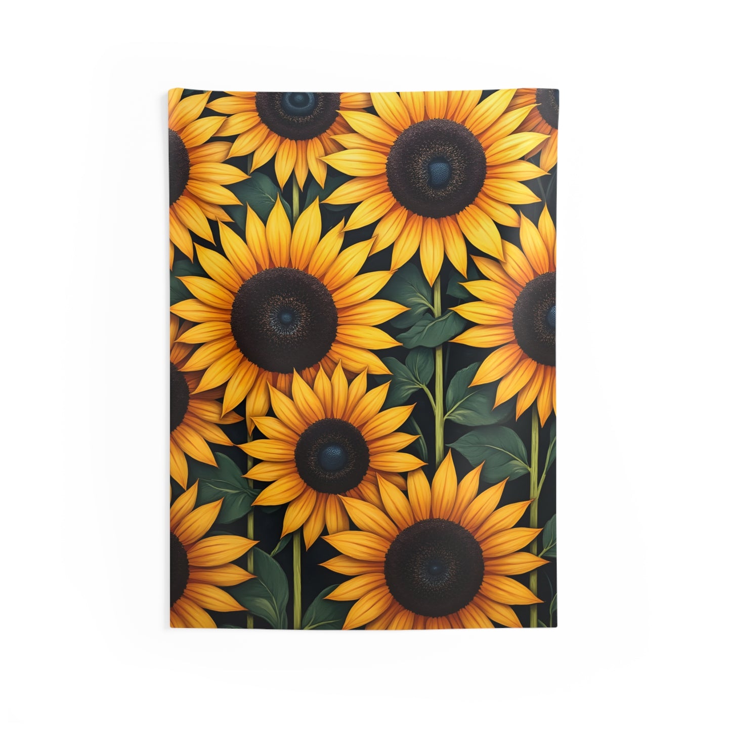 Sunflowerz Indoor Wall Tapestry, Boho Wall Art, Wall Hanging Tapestry, Aesthetic Accessories