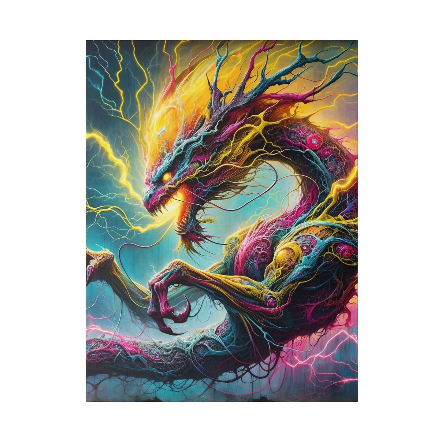 Dragonz Matte Canvas, Stretched, 0.75"
