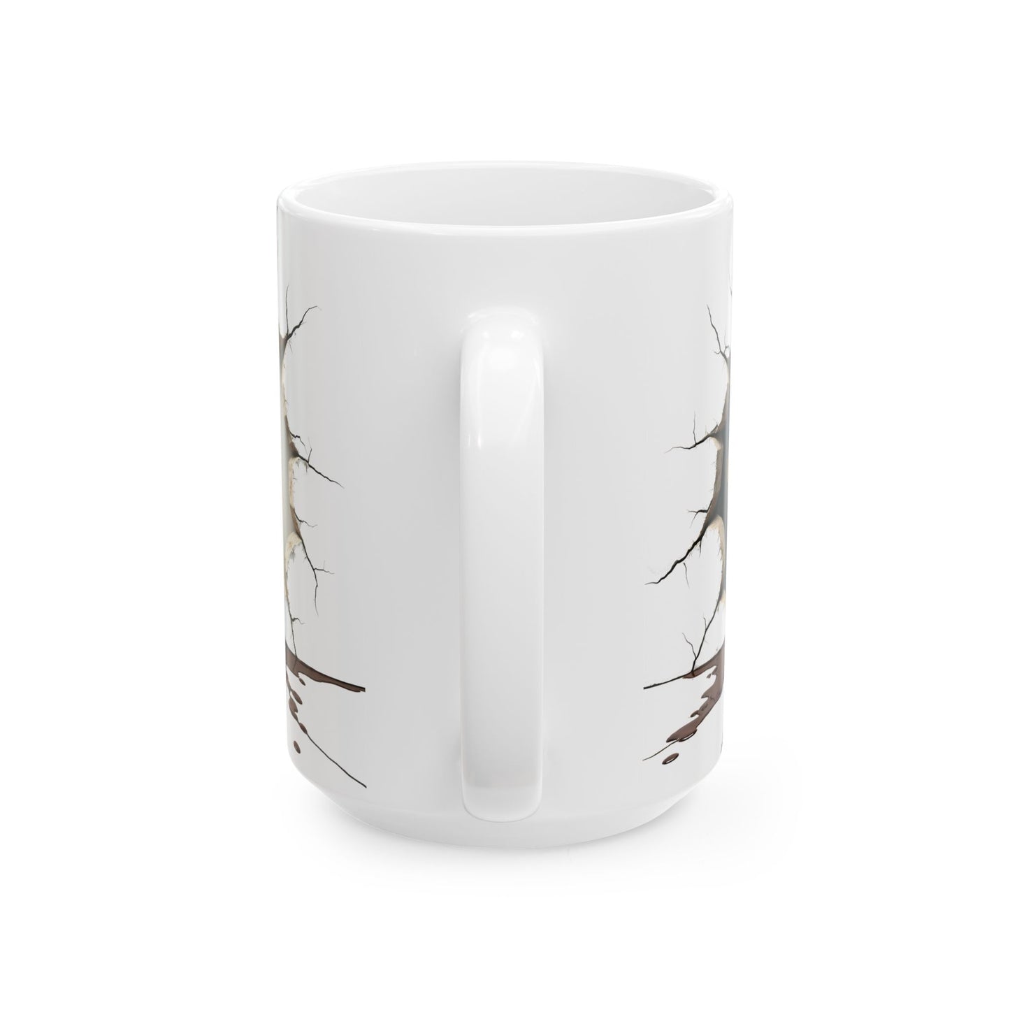 Unique Cracked Ceramic Mug - Perfect Gift for Coffee Lovers, Home Decor, Coffee Enthusiasts