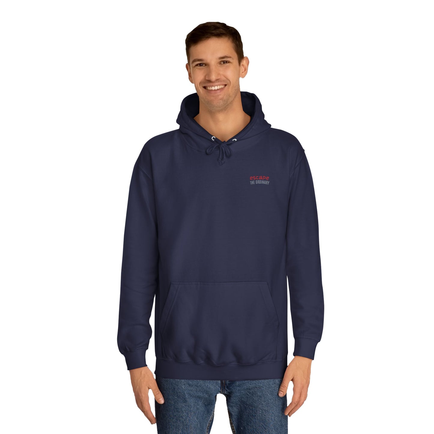 SNRG Unisex Hoodie - Escape The Ordinary, Sweatshirt, Hooded Jacket, Casual Pullover, Trendy Apparel, Outerwear, Hoodie