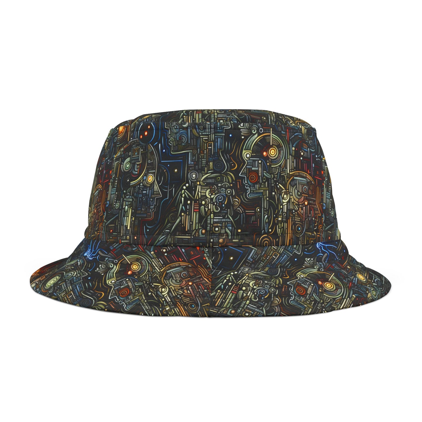 SNRG Robotz Bucket Hat, Unique Streetwear Cap, Hip Hop Headwear,  Fashion Accessory, Trendy Hat